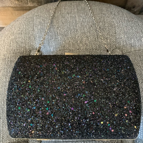 Lulu Townsend Glitter Crossbody Evening Bag - Picture 10 of 16